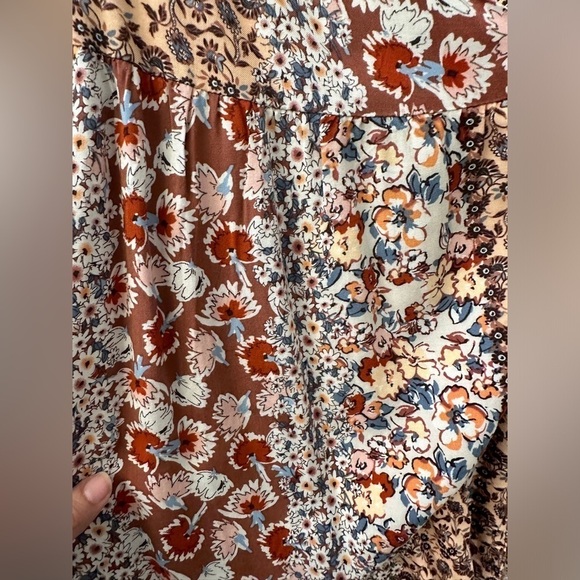 Promesa Wrap Floral Mini Dress Size M - Picture 7 of 12